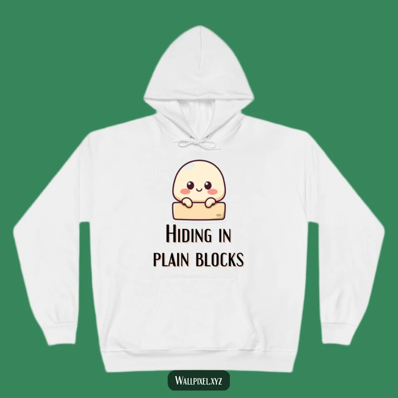 Cozy Funny Pixel Blob Hoodie: Snuggle Up with Retro Gaming Charm