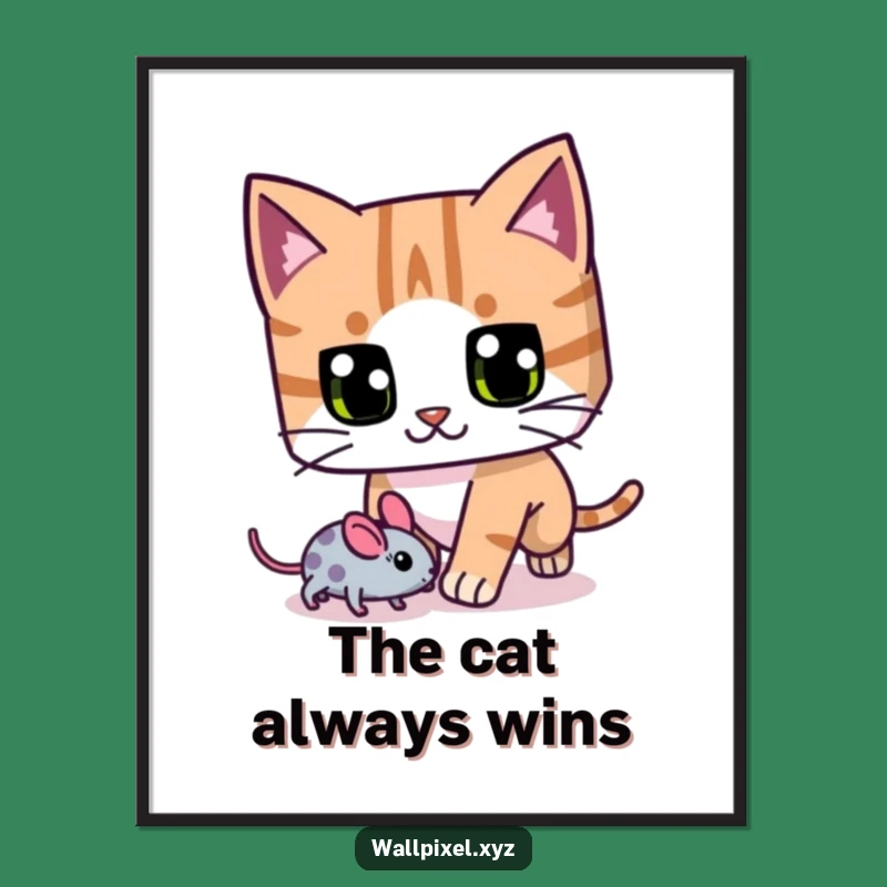 Free Printable Cat Wall Art: Funny Downloadable Retro Pixel Decor