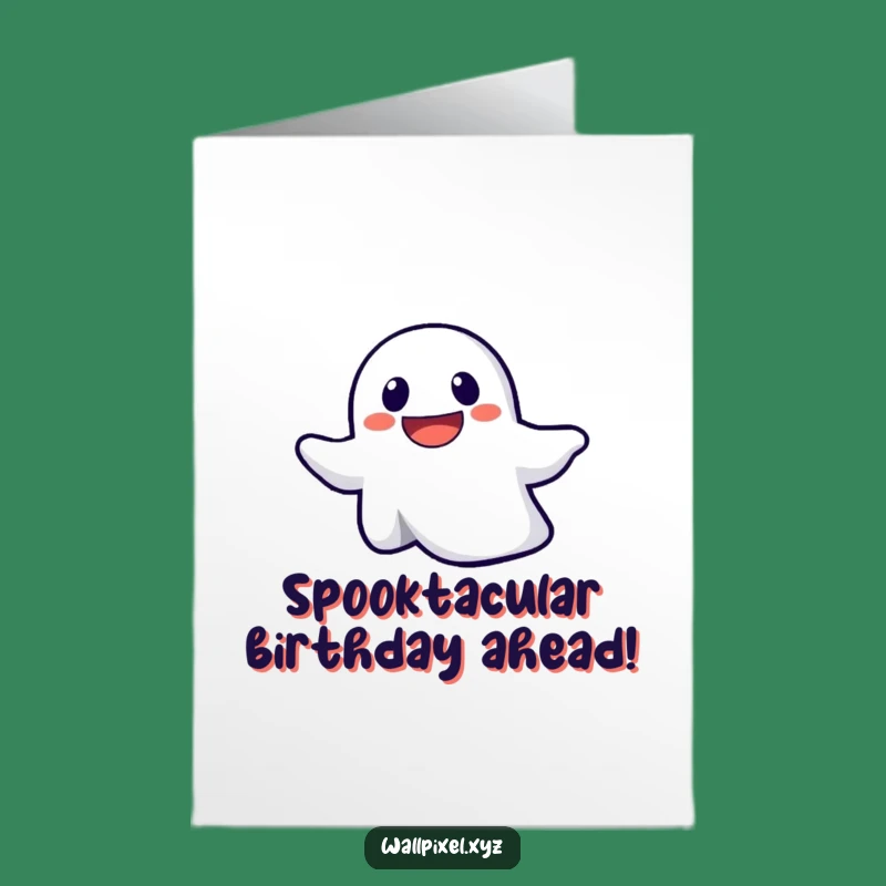 Free Printable Birthday Card: Pixel Ghost Ascension - Hilarious Downloadable Gift!