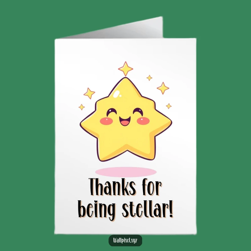 Free Printable Pixel Star Thank You Card: Funny Downloadable Gratitude Gift!