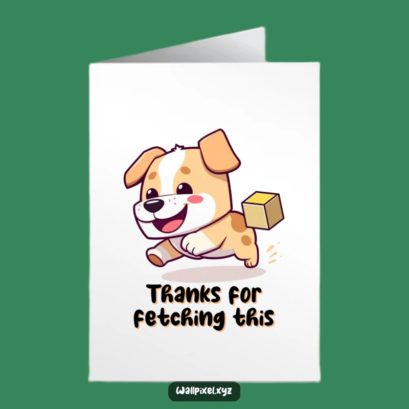 Free Printable Block Dog Thank You Card: Grateful Pixel Chase Downloadable Gift