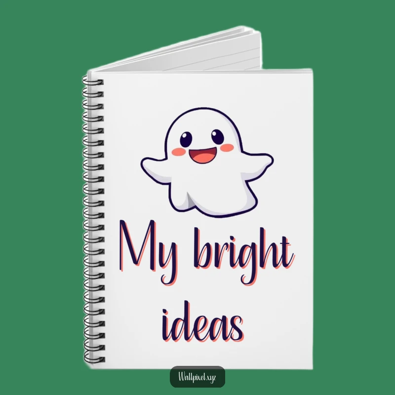 Funny Pixel Ghost Ascending Notebook: Spooky Journaling, Perfect Comedic Pages